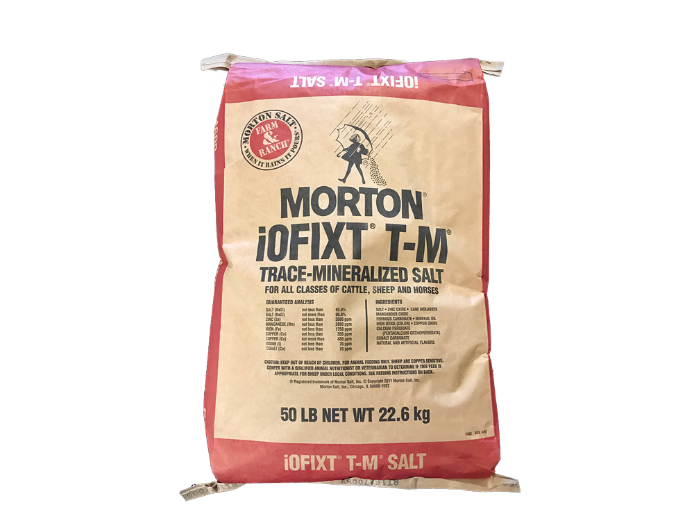 Morton Trace Mineralized Salt -50lb Bag - Caudill Seed Company