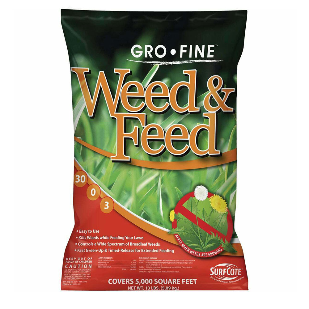 Gro Fine Weed & FEed 30-0-3 Lawn Fertilizer - Caudill Seed Company