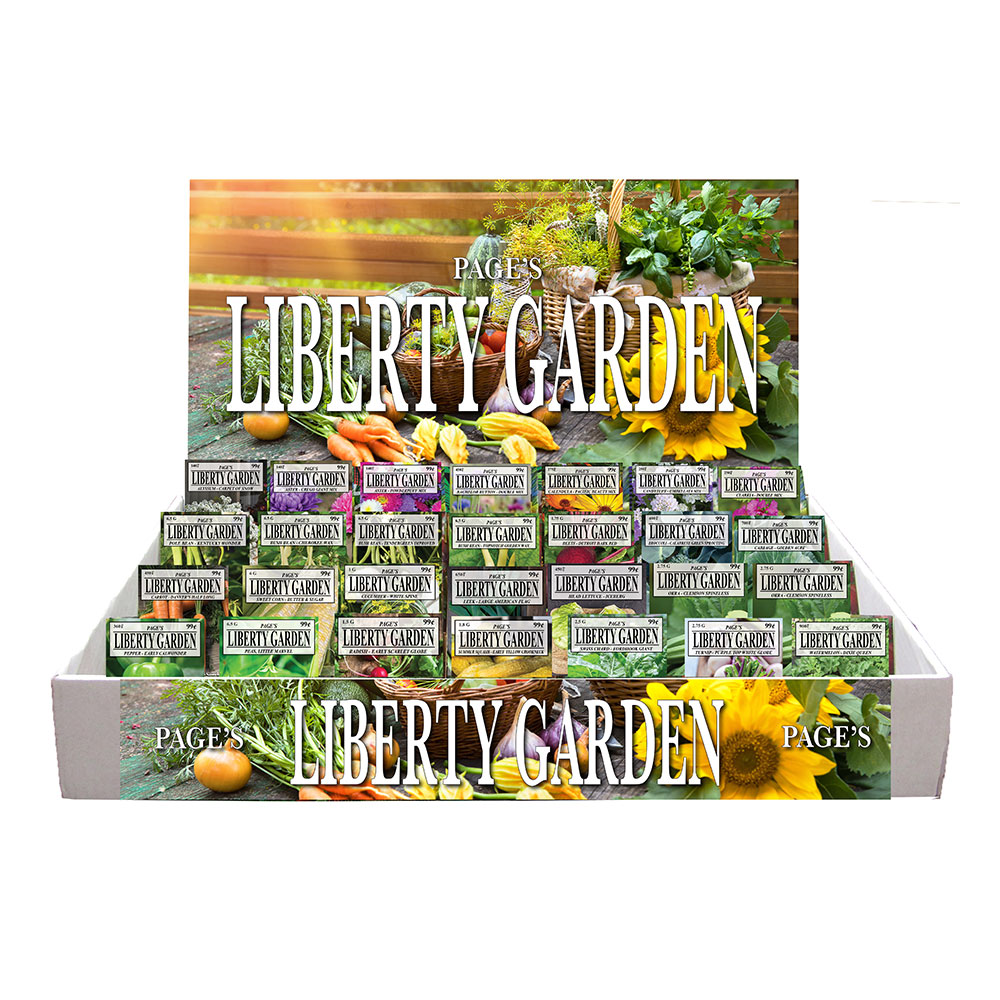 Liberty Garden Standard “All Vegetable” Assortment, Southern Varieties, Counter Display - Caudill Seed Company