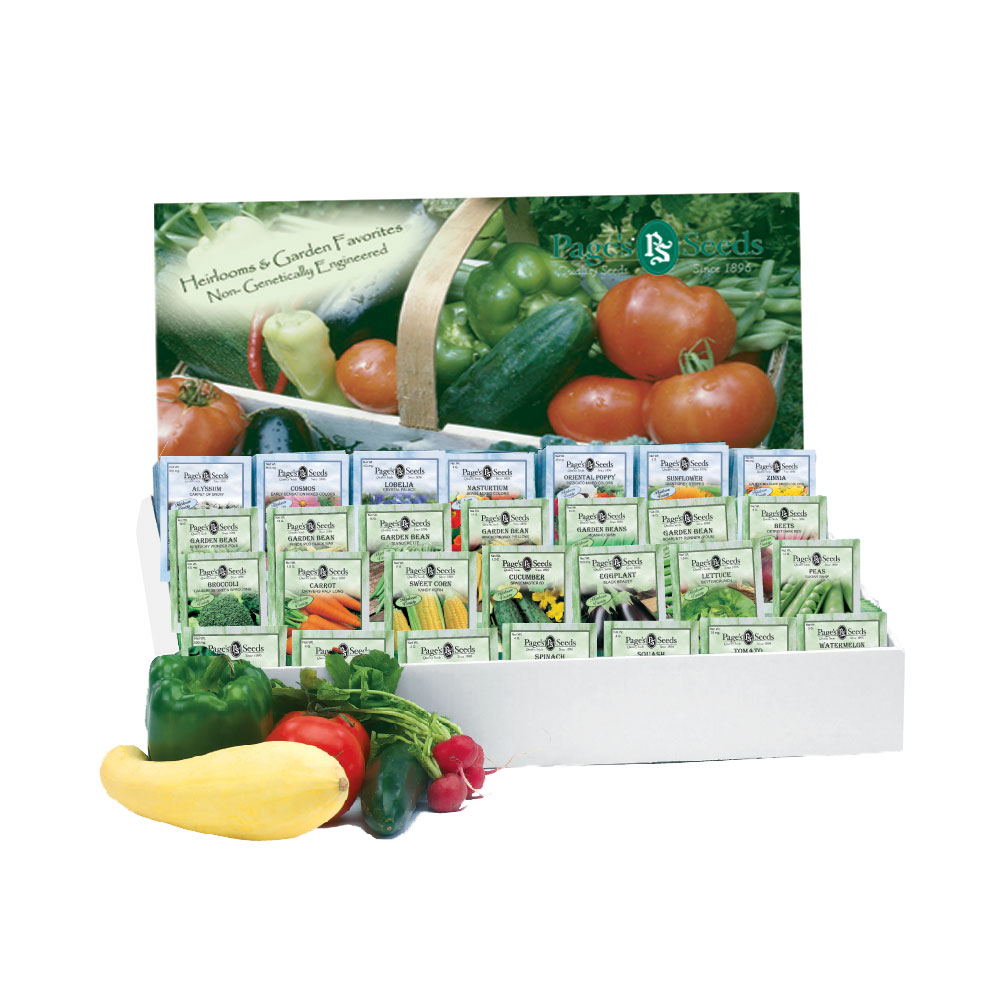Premium Standard "Vegetable & Flower" Assortment, Counter Display