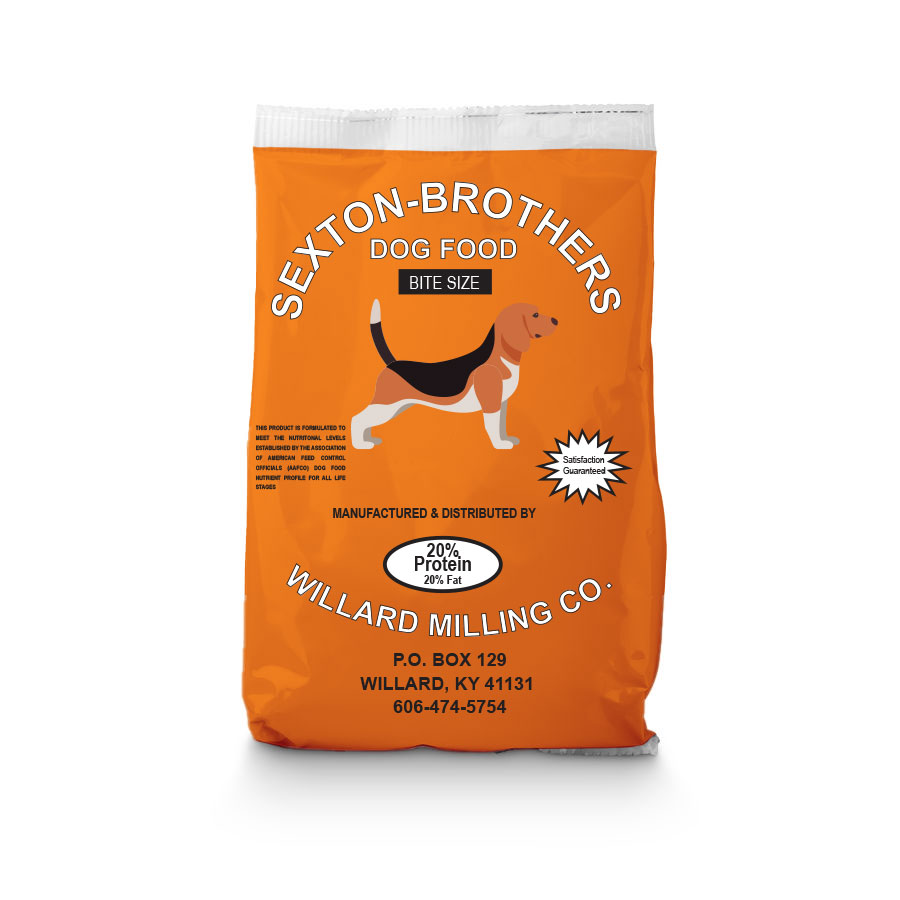 Sexton Brothers Dog Food - Bite Size - 20% Protein - Caudill Seed Company