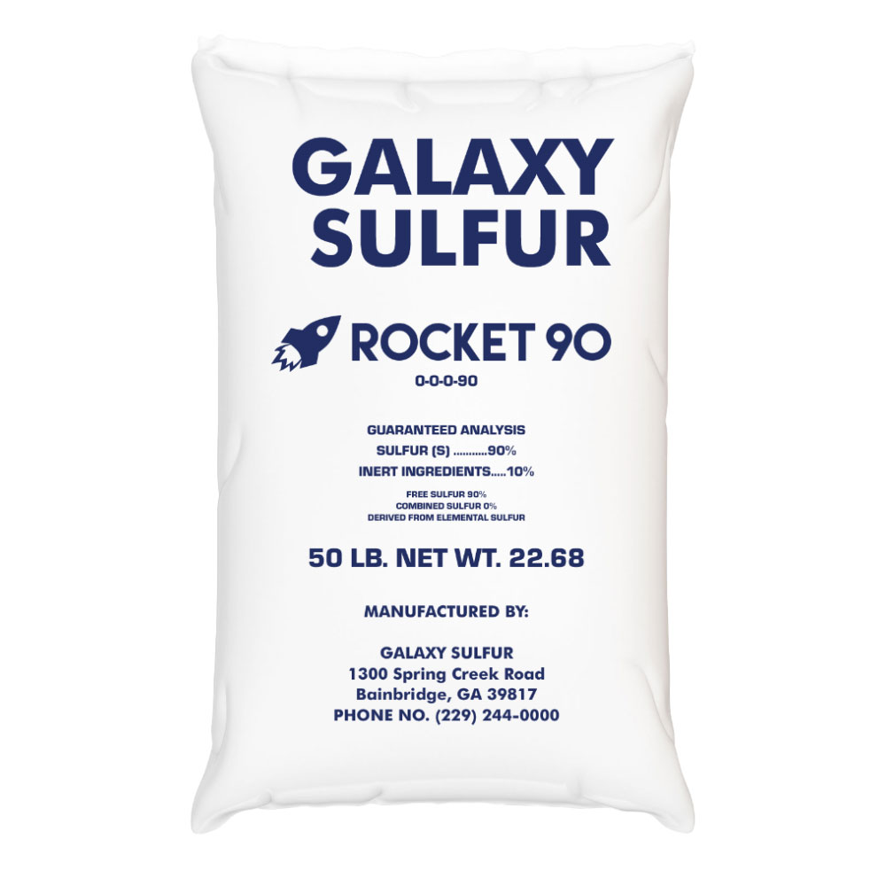GRANULAT 90% SULPHUR FERTILIZER 50 LB BAG