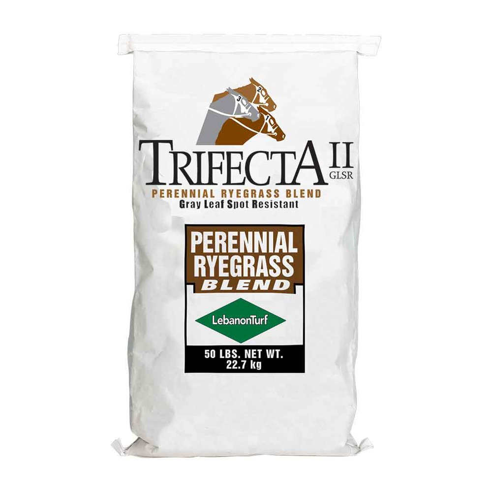 TRIFECTA II TURF TYPE PERENNIAL RYEGRASS BLEND 50 LB. BAG