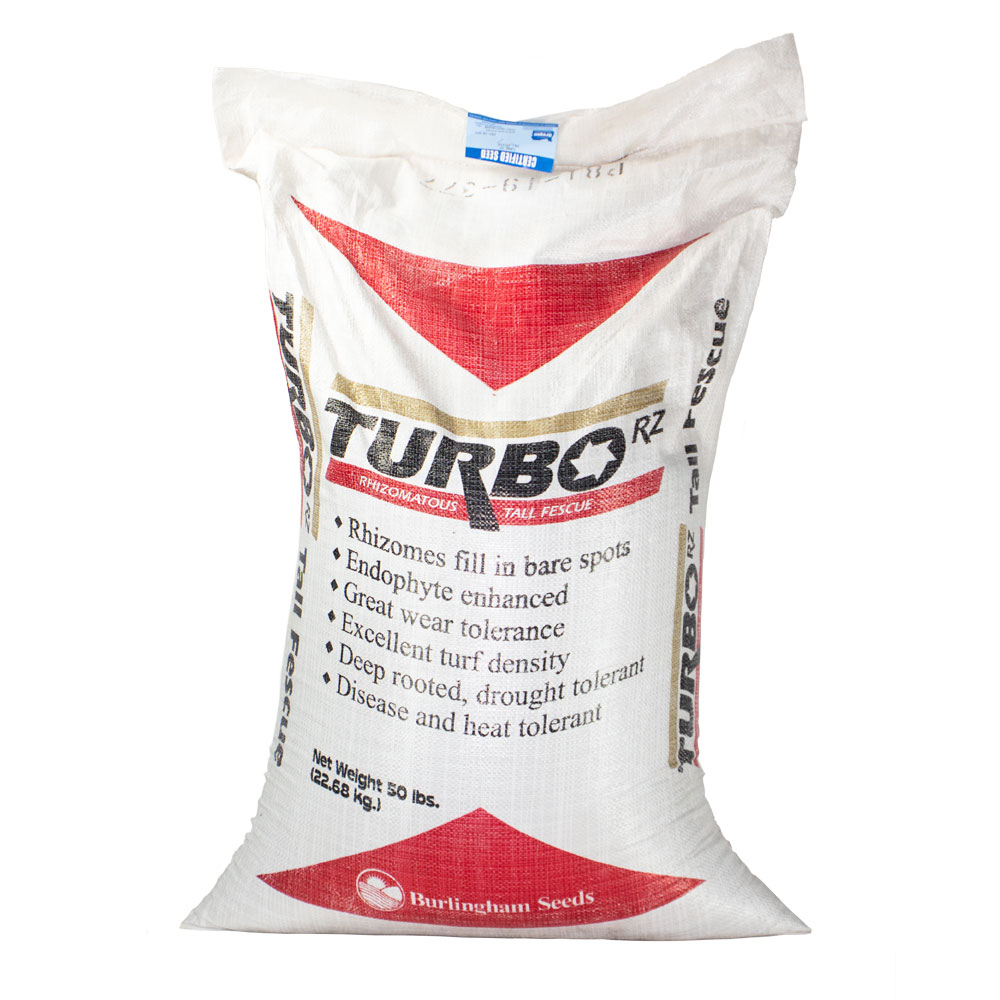 Turbo RZ Turf Type Tall Fescue Seed, 50 Lb Bag